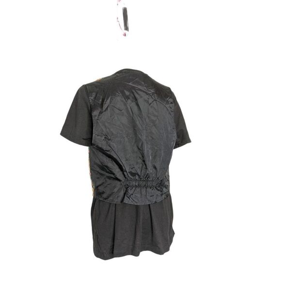 Sunflower and Cat Vest Plaid Orange cat One Size button down fall cat lady - Picture 5 of 12